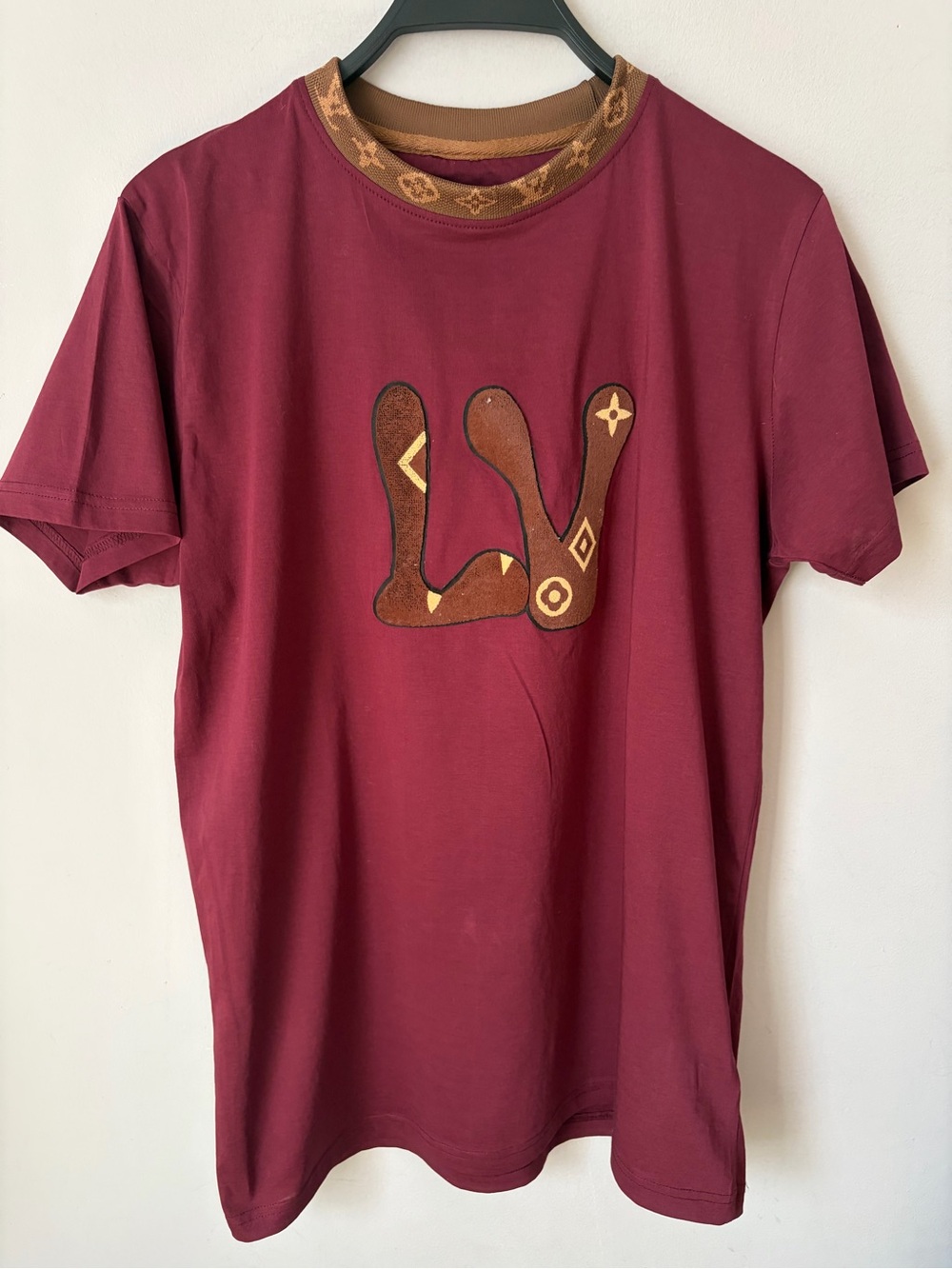 Louis Vuitton Monogram T-Shirt For Japan Velvet Logo Embroidery Neck